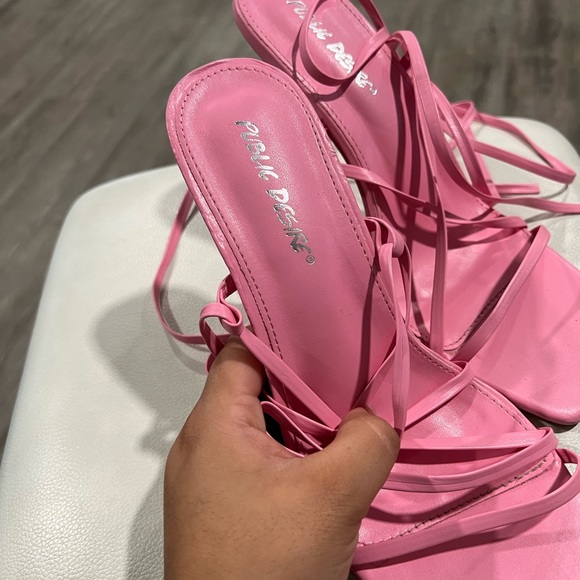 LAST PRICE🍒🤍PUBLIC DESIRE  pink heels ✨ - Picture 7 of 7